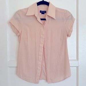 Vintage Ann Taylor Silk Button Down Blouse | Extra-Small
